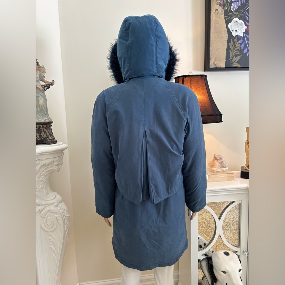 Utex Women's Navy Hooded Ski Jacket - Picture 5 of 12